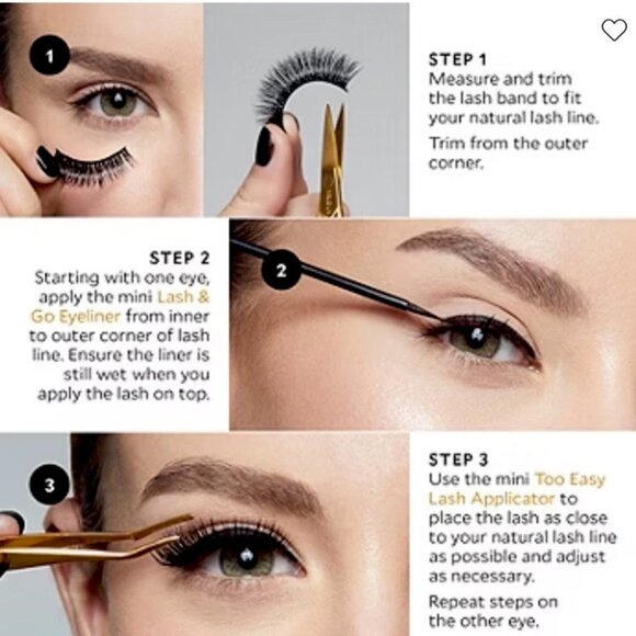 Velour—Vegan Luxe Lashes 3pc All Stars Kit—Lashes + Applicator + Adhesive *NIB* - Picture 3 of 8